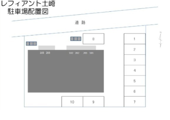 レフィアント土崎 地図（共通）