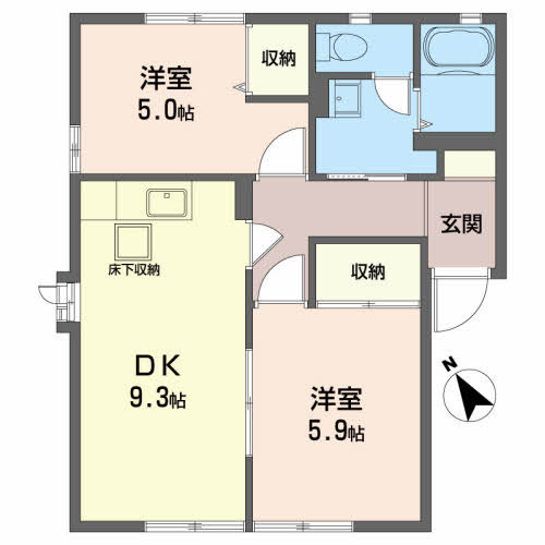 サイレントヒルズＢ 間取り