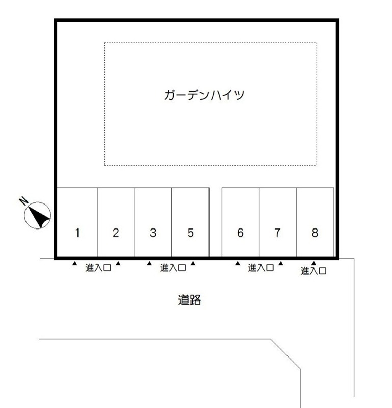 ガーデンハイツ 地図（共通）