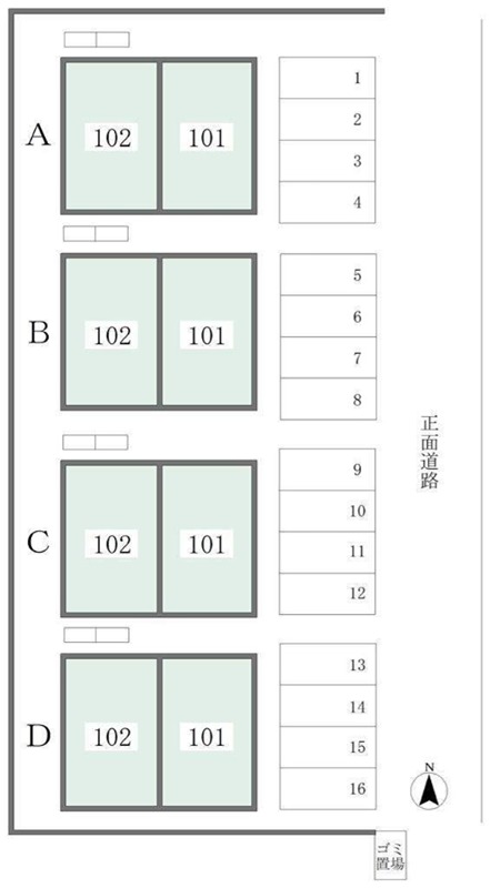 ライトハウス広面Ｄ棟 地図（共通）