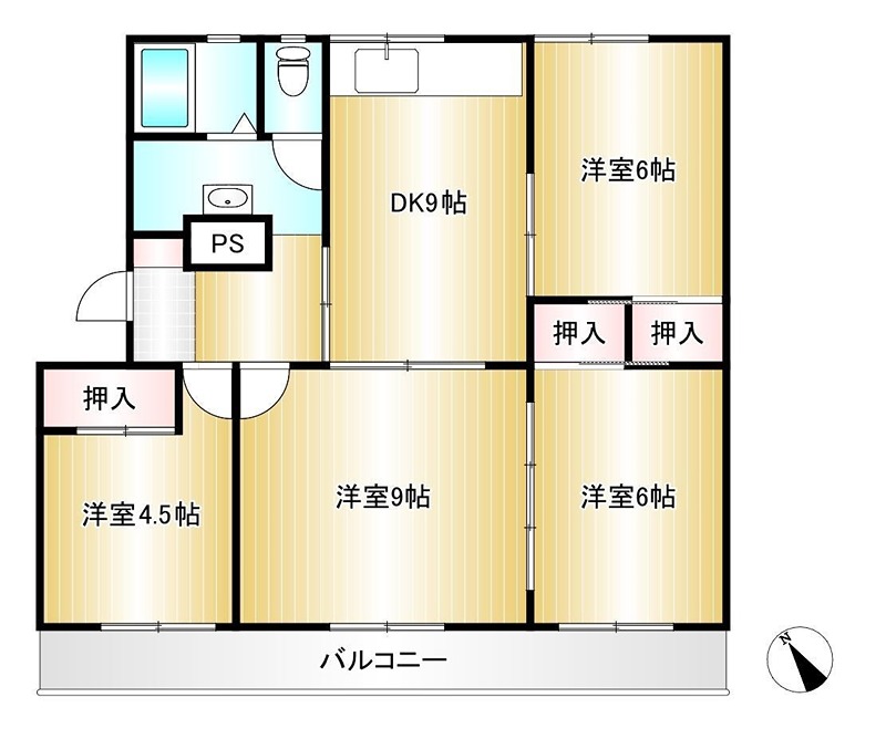 秋田県秋田市川元小川町 間取り