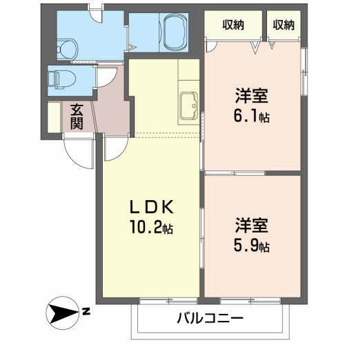 フォンターナＣ 間取り