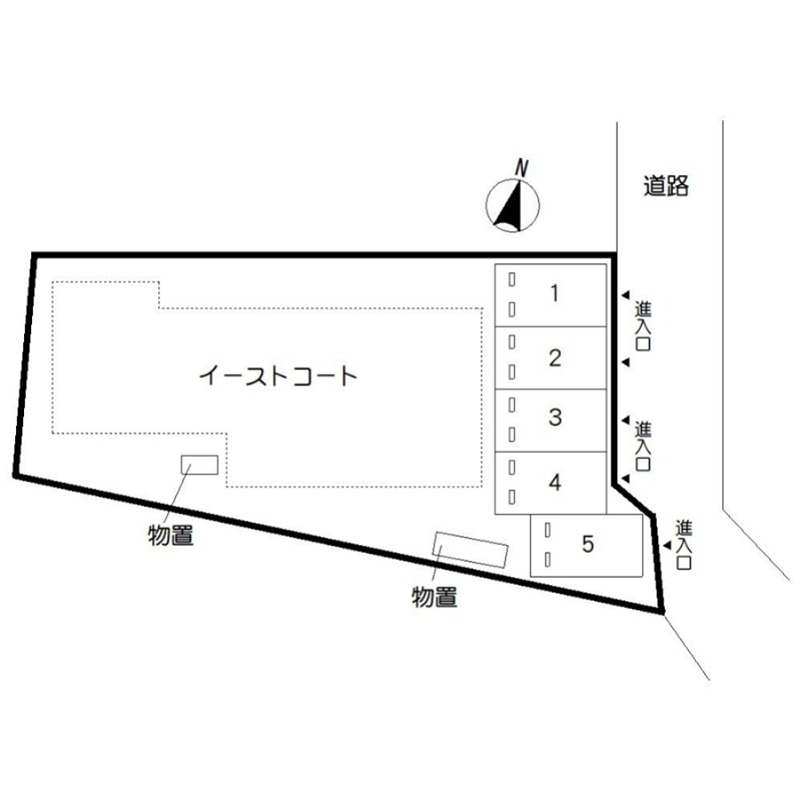 イーストコート 地図（共通）