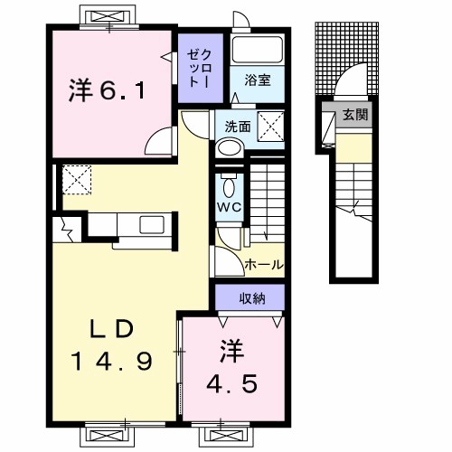 秋田県秋田市手形十七流 間取り