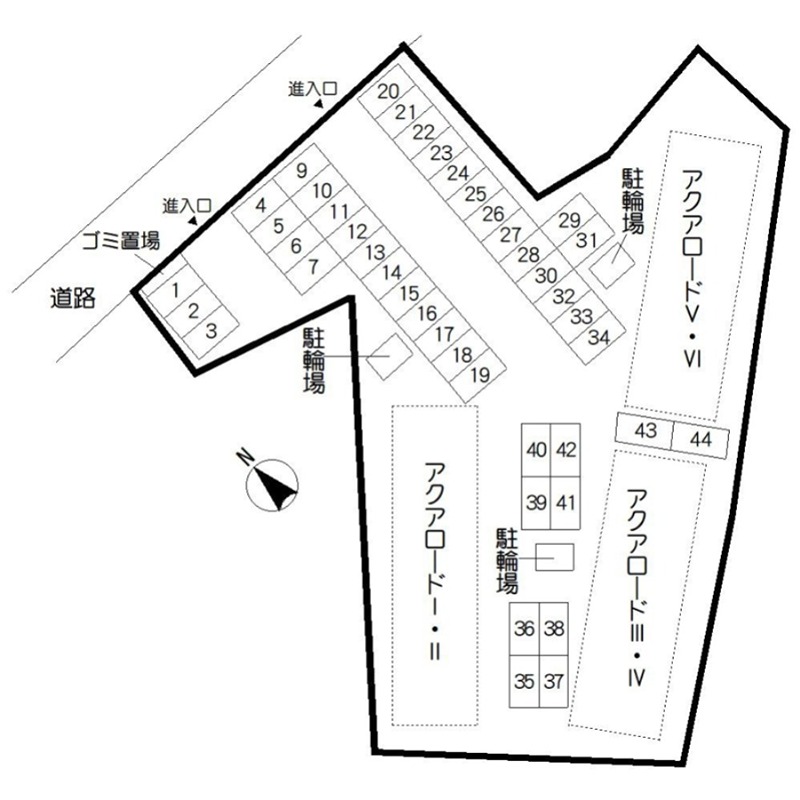 アクアロードⅠ 地図（共通）