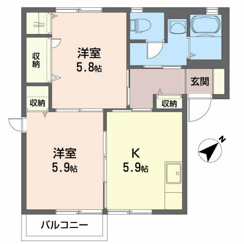 アクアロードⅠ 間取り