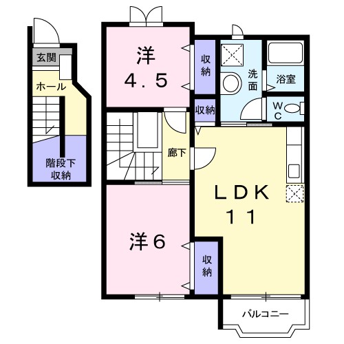 秋田県秋田市仁井田本町１丁目 間取り