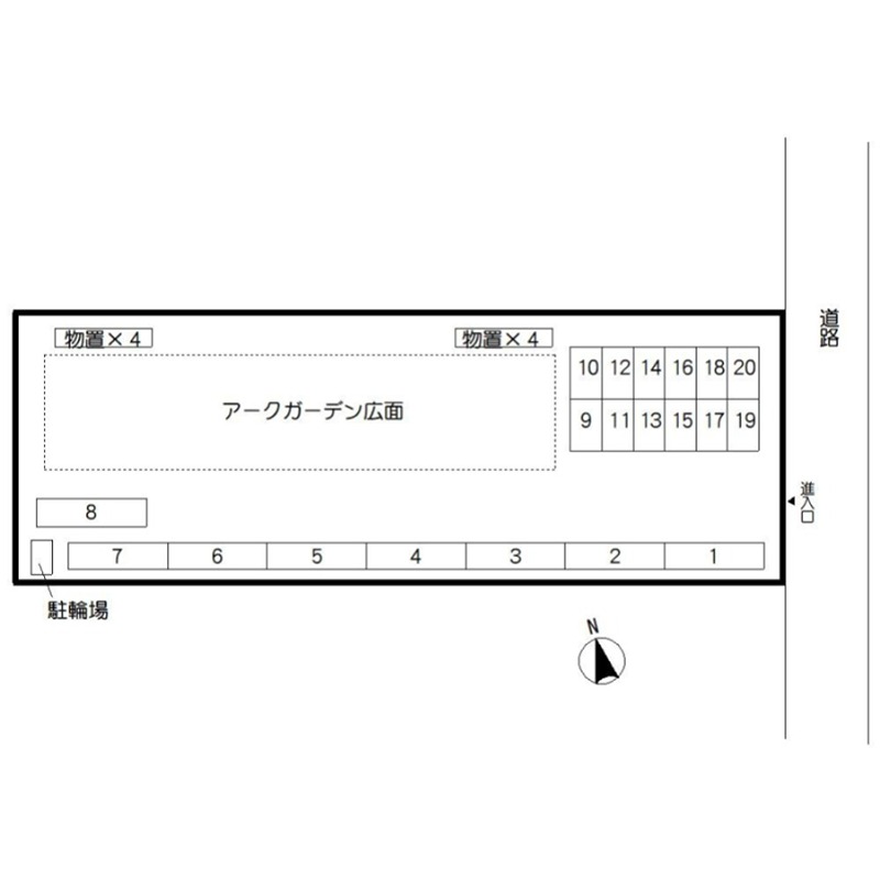 アークガーデン広面 地図（共通）