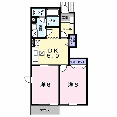 秋田県秋田市御所野元町４丁目 間取り