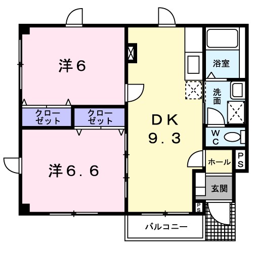 秋田県秋田市土崎港北３丁目 間取り