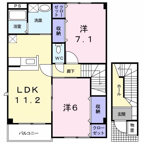 秋田県秋田市柳田鳥越 間取り