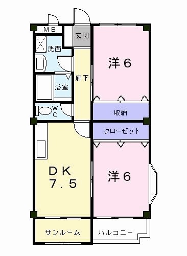 秋田県秋田市泉南２丁目 間取り