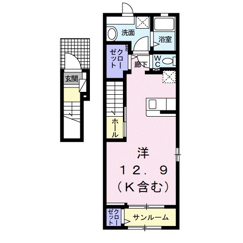 秋田県秋田市広面川崎 間取り