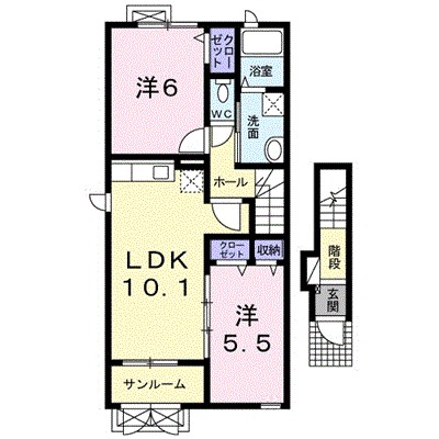 秋田県秋田市桜１丁目 間取り