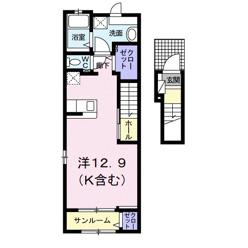 秋田県秋田市広面川崎 間取り