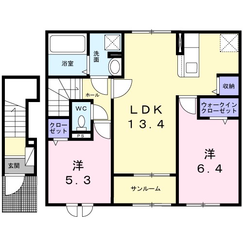 秋田県秋田市新屋豊町 間取り