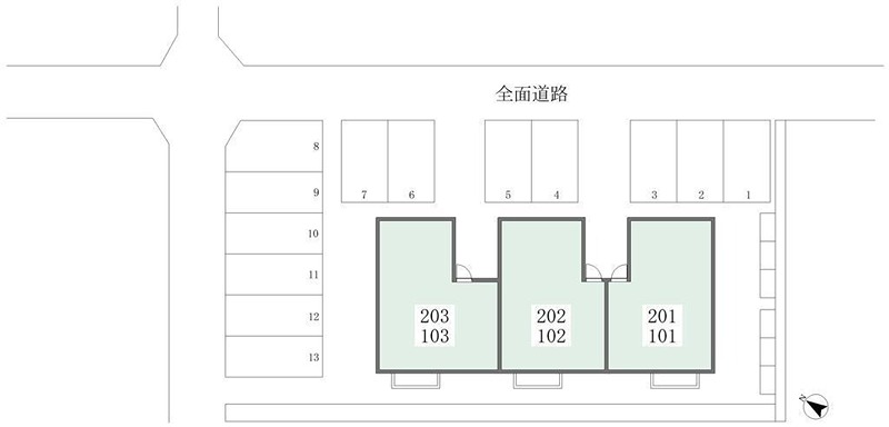 秋田県秋田市楢山城南新町 地図（共通）