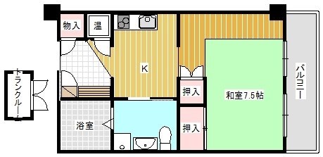カーサマリア 304号室 間取り