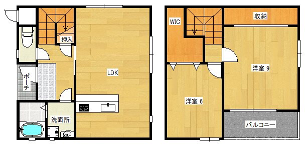 コリーナ櫛原 D 間取り