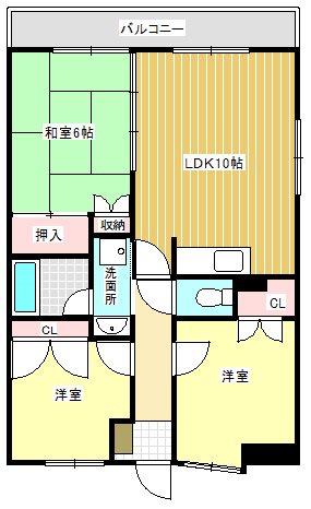 グリーンハイツ 105号室 間取り