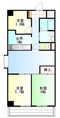 茨城県土浦市港町１丁目 間取り