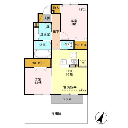 茨城県土浦市永国 間取り