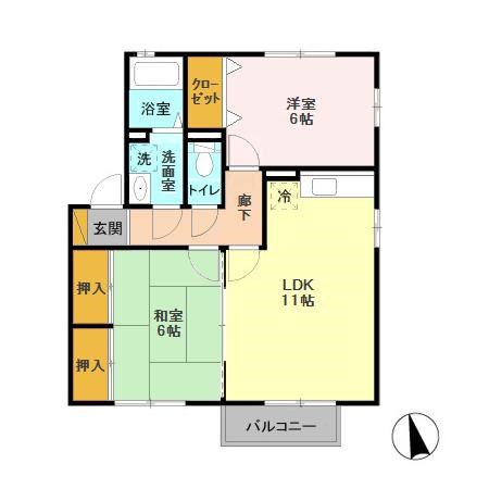 茨城県土浦市真鍋新町 間取り