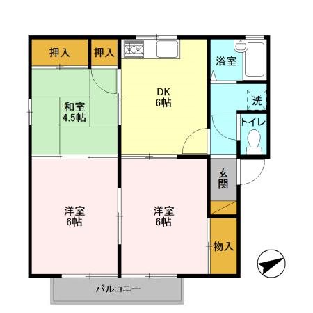 茨城県土浦市港町２丁目 間取り
