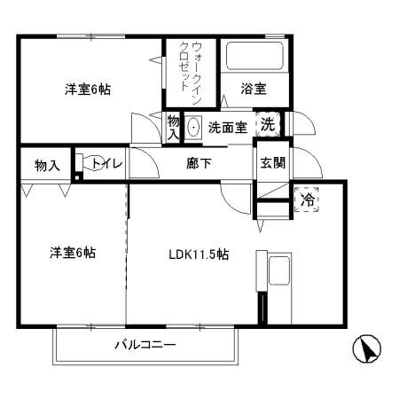 茨城県稲敷郡阿見町本郷２丁目 間取り