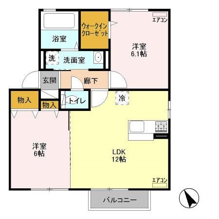 茨城県かすみがうら市西野寺 間取り