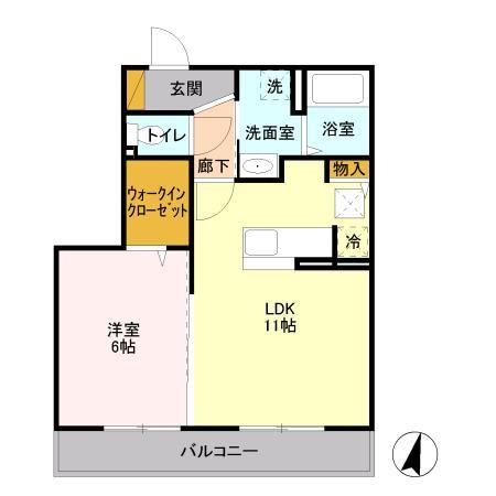 茨城県稲敷郡阿見町住吉２丁目 間取り