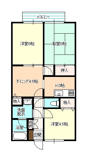 茨城県牛久市中央４丁目 間取り