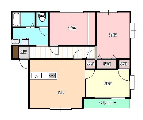 茨城県牛久市栄町４丁目 間取り