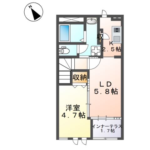 茨城県稲敷郡阿見町阿見 間取り