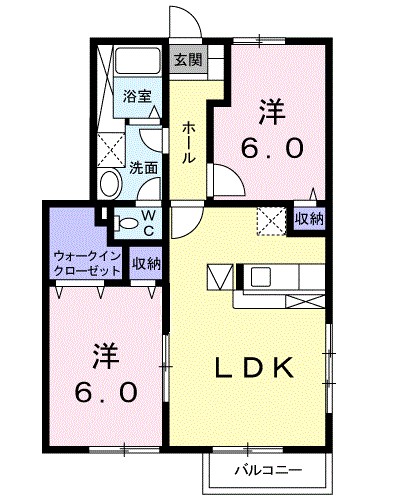 茨城県稲敷郡阿見町若栗 間取り