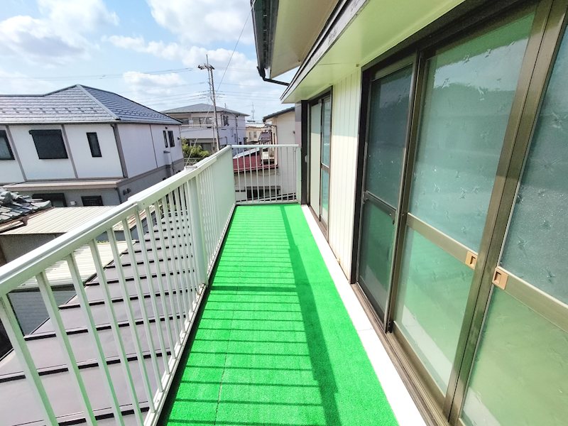 茨城県土浦市木田余西台 ベランダ
