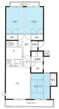 茨城県牛久市南２丁目 間取り