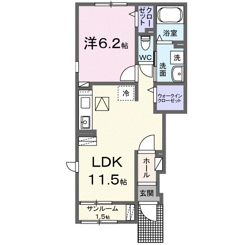 茨城県土浦市右籾 間取り