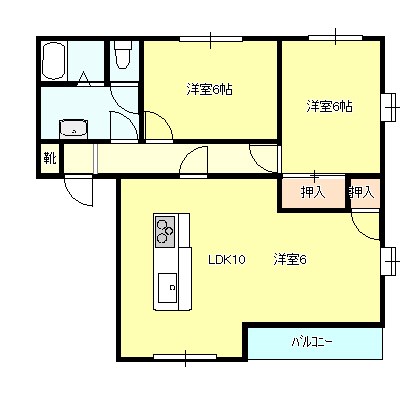 茨城県牛久市栄町４丁目 間取り