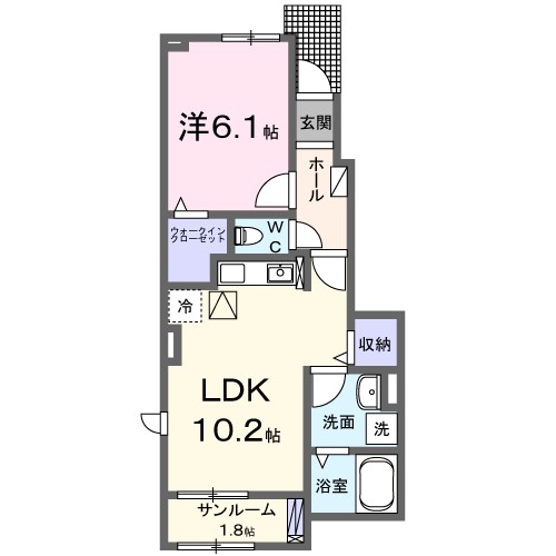 茨城県土浦市右籾 間取り