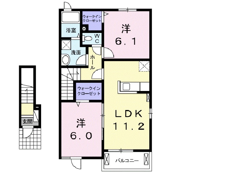 茨城県土浦市中都町１丁目 間取り