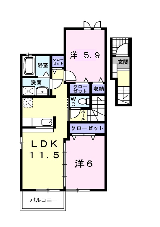 茨城県土浦市上高津新町 間取り