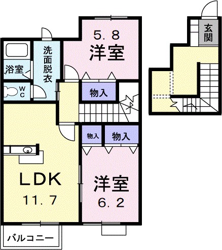 茨城県土浦市永国 間取り