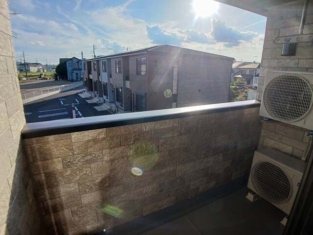 茨城県土浦市右籾 ベランダ