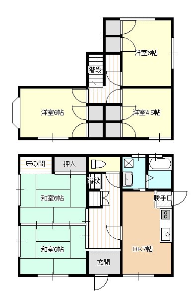 茨城県かすみがうら市大和田 間取り