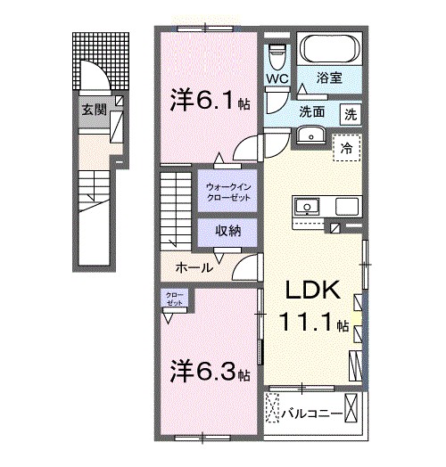 茨城県土浦市荒川沖 間取り
