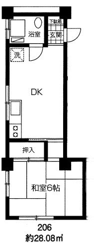 第一大興ビル 206号室 間取り