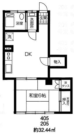 第一大興ビル 205号室 間取り