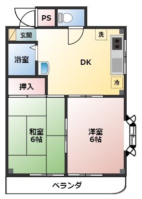 けやきハイツ 102号室 間取り
