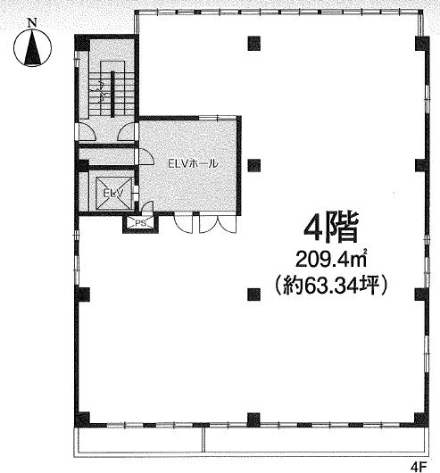 西立川KIビル 4階号室 間取り